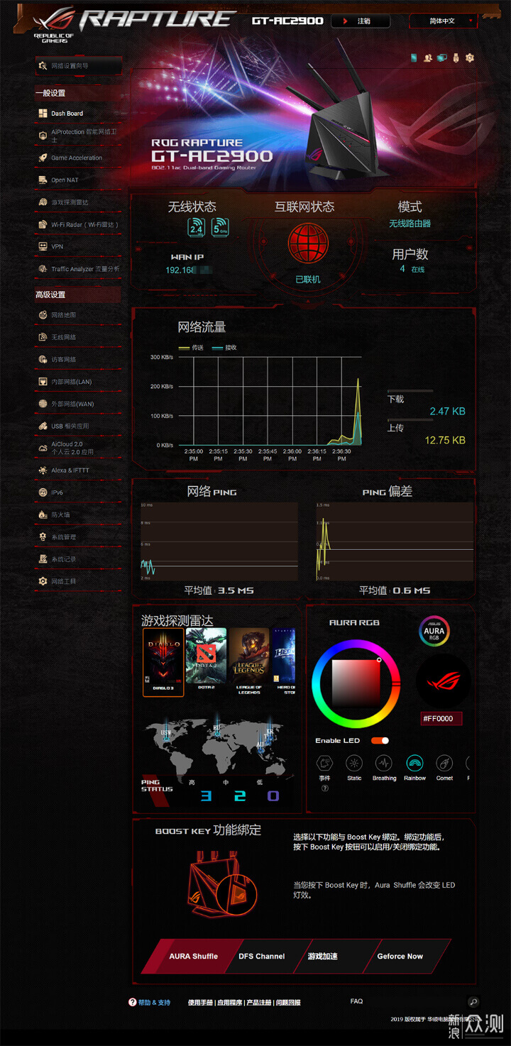 充值信仰：华硕ROG GT-AC2900电竞路由器实际体验分享