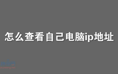 怎么查看自己电脑ip地址?