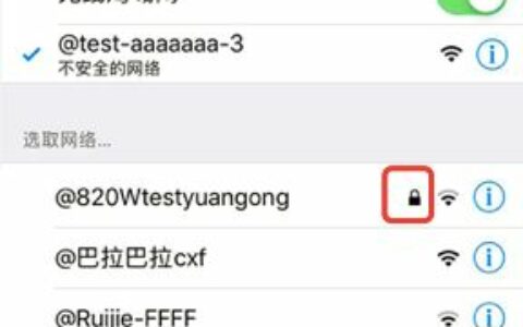 无线wifi信号旁有一把锁是什么意思？